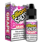 Buy Zillions Nic Salt 10ml Pack of 5 - Grape