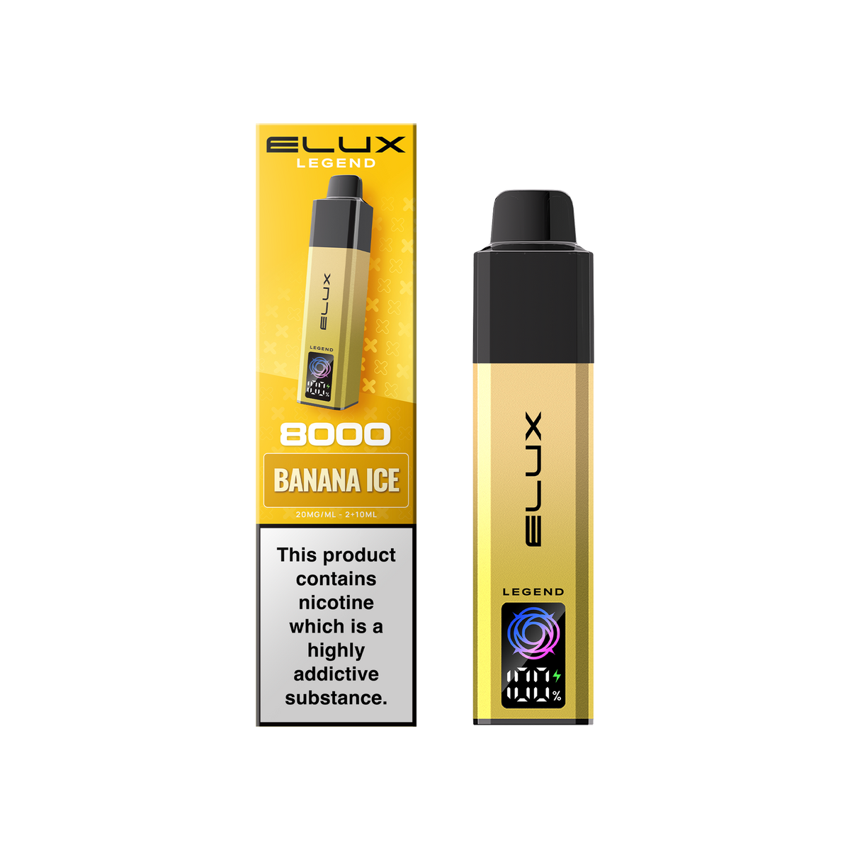Buy Elux Legend 8000 Pod Vape Kit Box of 5 Banana Ice