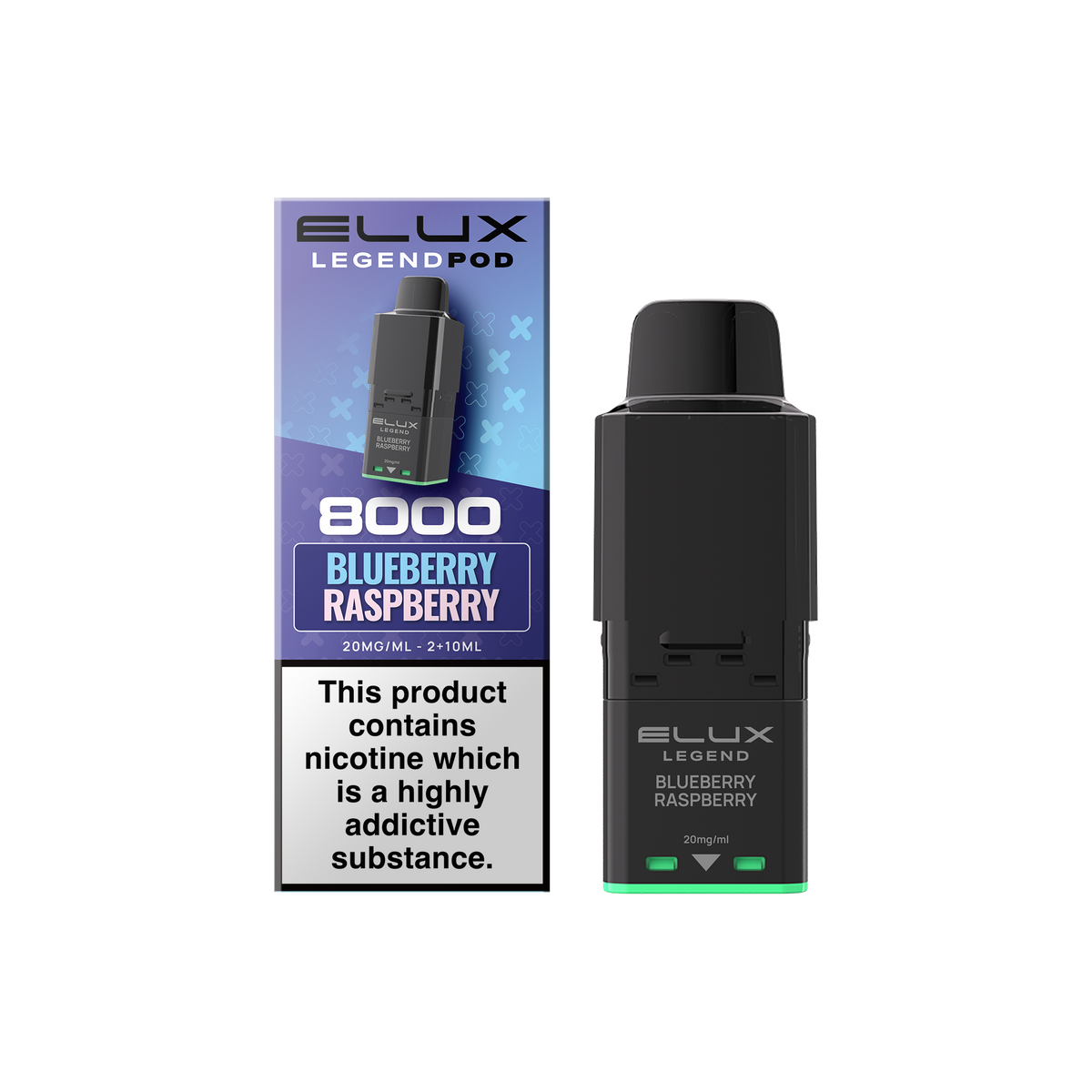 Buy Elux Legend 8000 Refill Pods Box of 5 Blueberry Raspberry