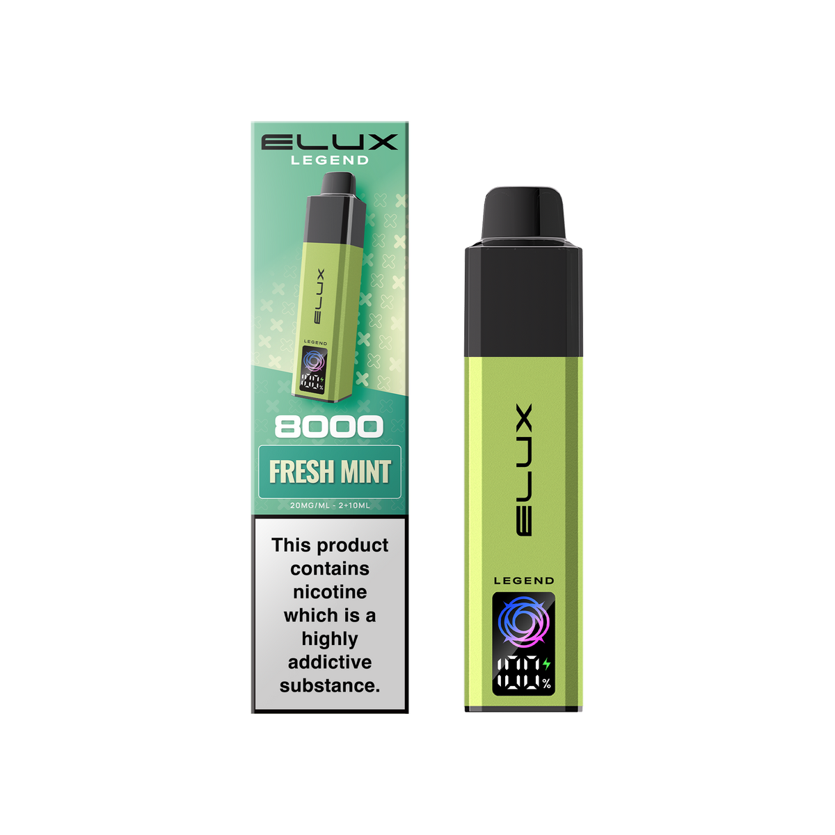 Buy Elux Legend 8000 Pod Vape Kit Box of 5 Fresh Mint