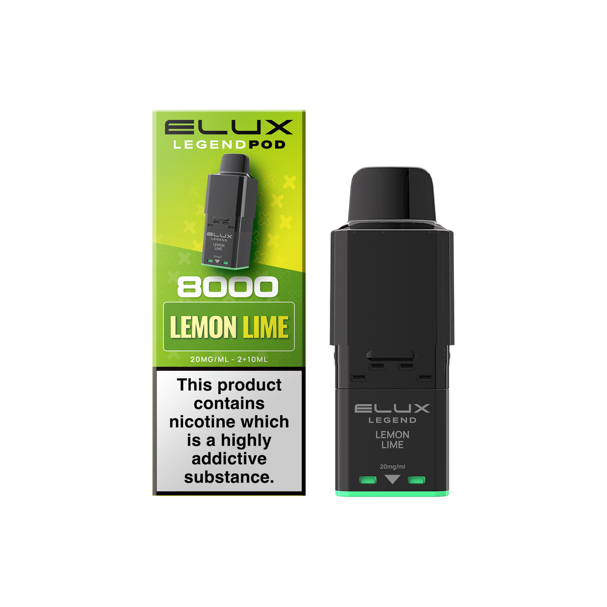 Buy Elux Legend 8000 Refill Pods Box of 5 Lemon Lime