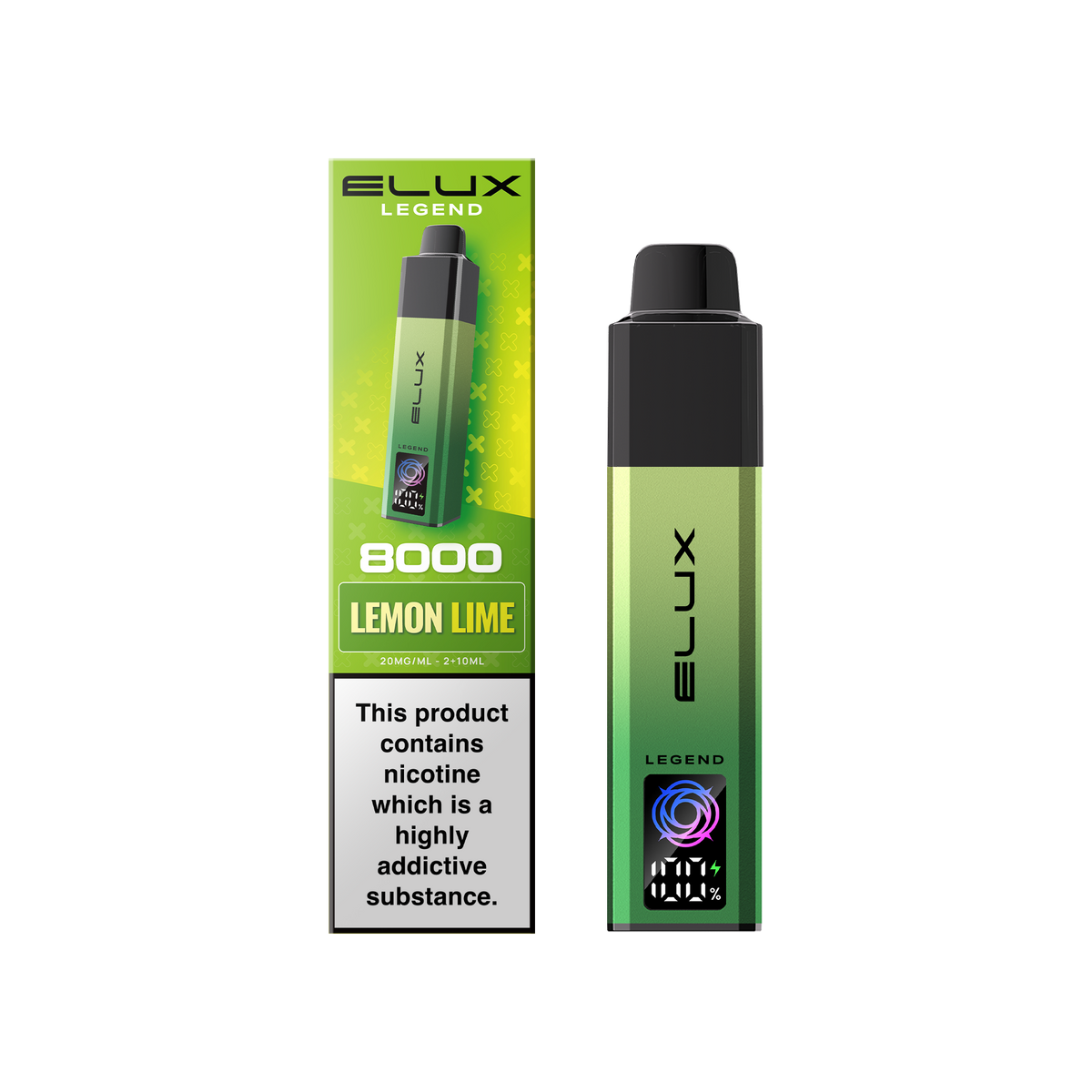 Buy Elux Legend 8000 Pod Vape Kit Box of 5 Lemon Lime