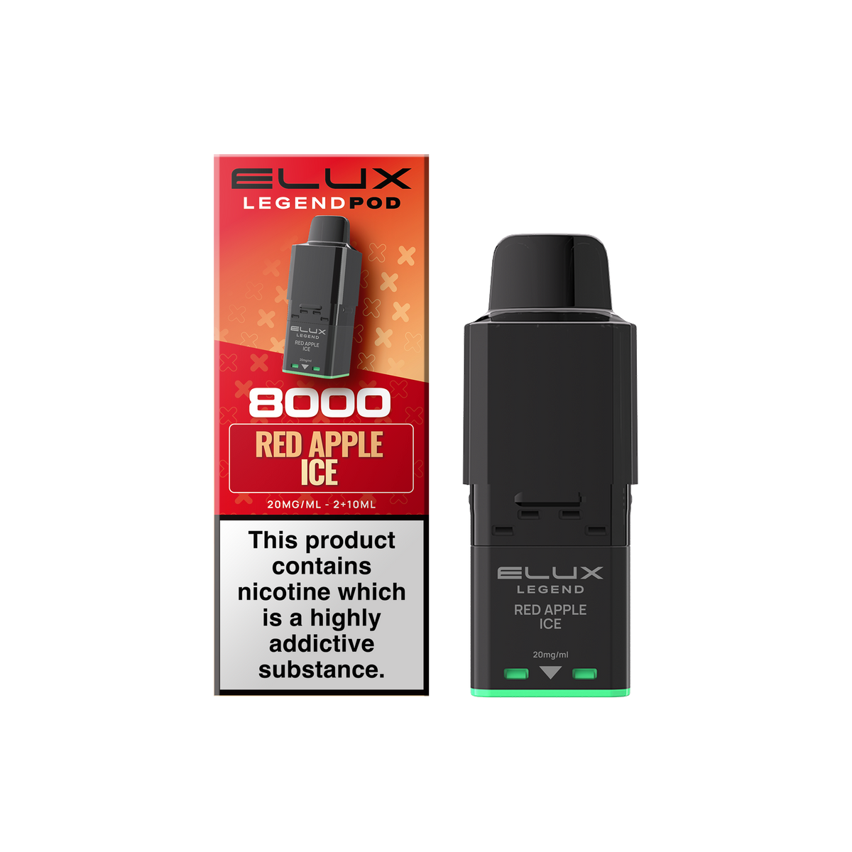 Buy Elux Legend 8000 Refill Pods Box of 5 Red Apple Ice