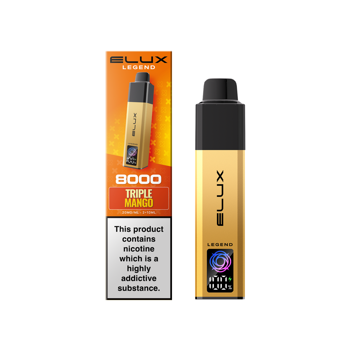 Buy Elux Legend 8000 Pod Vape Kit Box of 5 Triple Mango