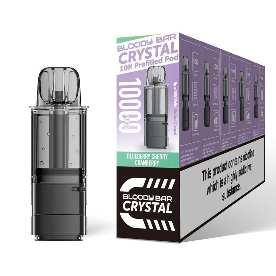 Bloody Bar Crystal 10k Replacement Pods Pack of 5 - Best Vape Wholesale