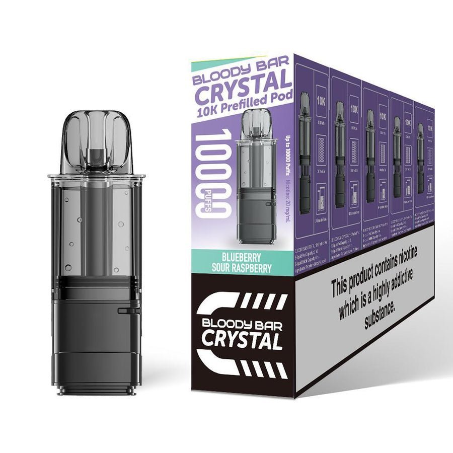 Bloody Bar Crystal 10k Replacement Pods Pack of 5 - Best Vape Wholesale
