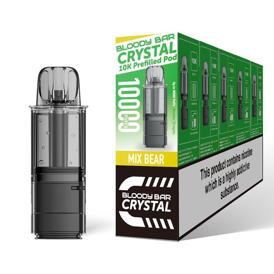 Bloody Bar Crystal 10k Replacement Pods Pack of 5 - Best Vape Wholesale