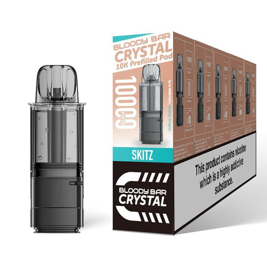 Bloody Bar Crystal 10k Replacement Pods Pack of 5 - Best Vape Wholesale