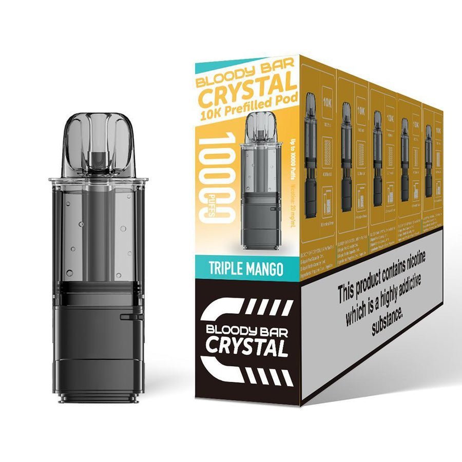 Bloody Bar Crystal 10k Replacement Pods Pack of 5 - Best Vape Wholesale