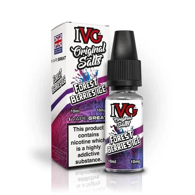 bulk wholesale IVG Original Nic Salts E-liquids 10ml Box of 10 - Forest Berries Ice