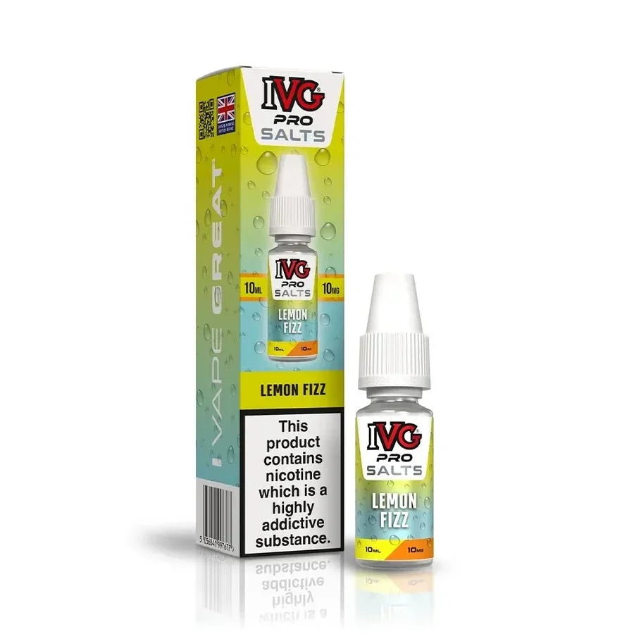 bulk wholesale IVG Pro Nic Salt 10ml E-liquids Box of 10 - Lemon Fizz