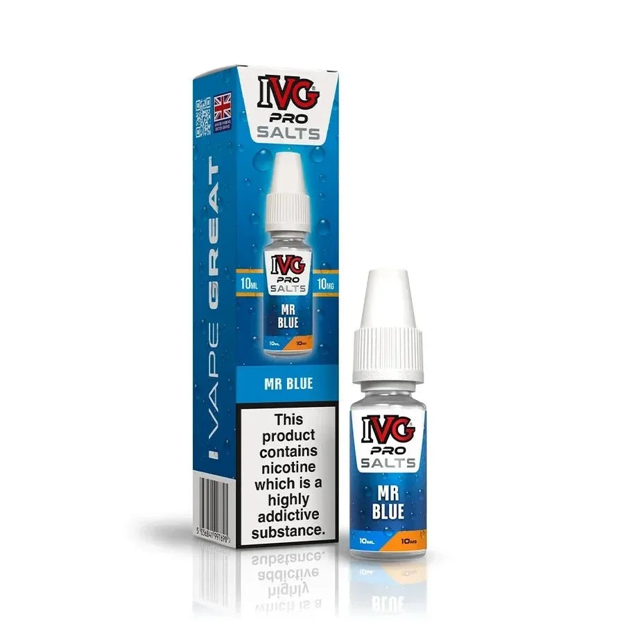 bulk wholesale IVG Pro Nic Salt 10ml E-liquids Box of 10 - Mr Blue