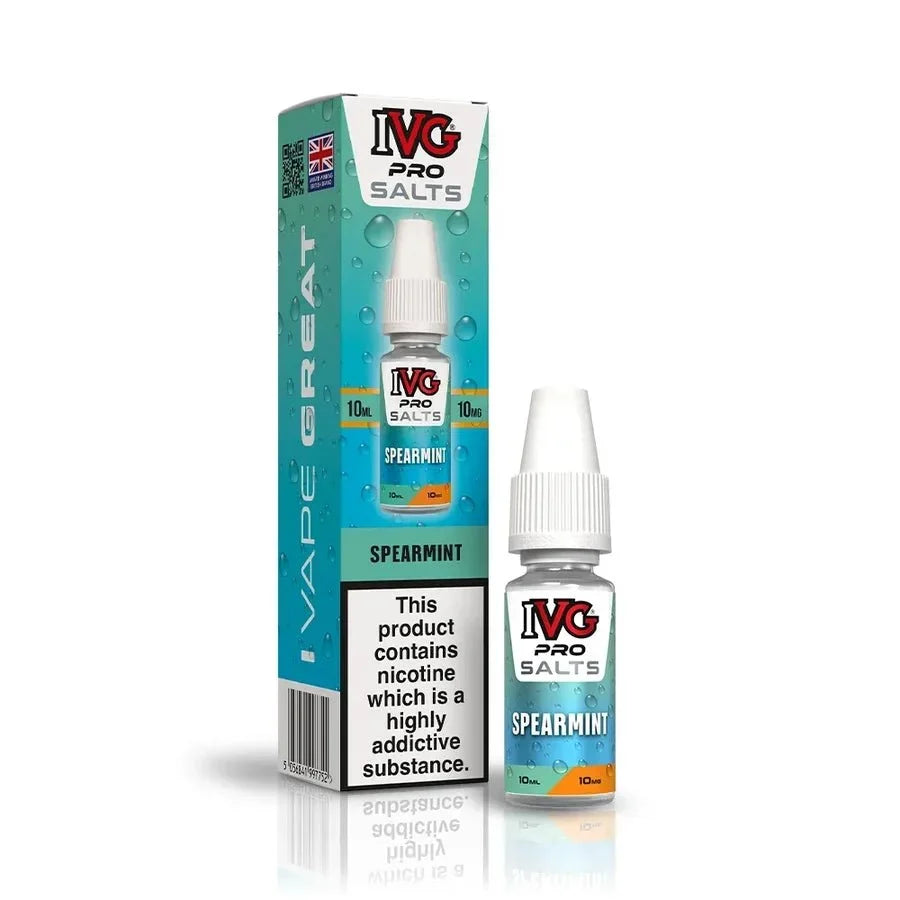 bulk wholesale IVG Pro Nic Salt 10ml E-liquids Box of 10 - Spearmint