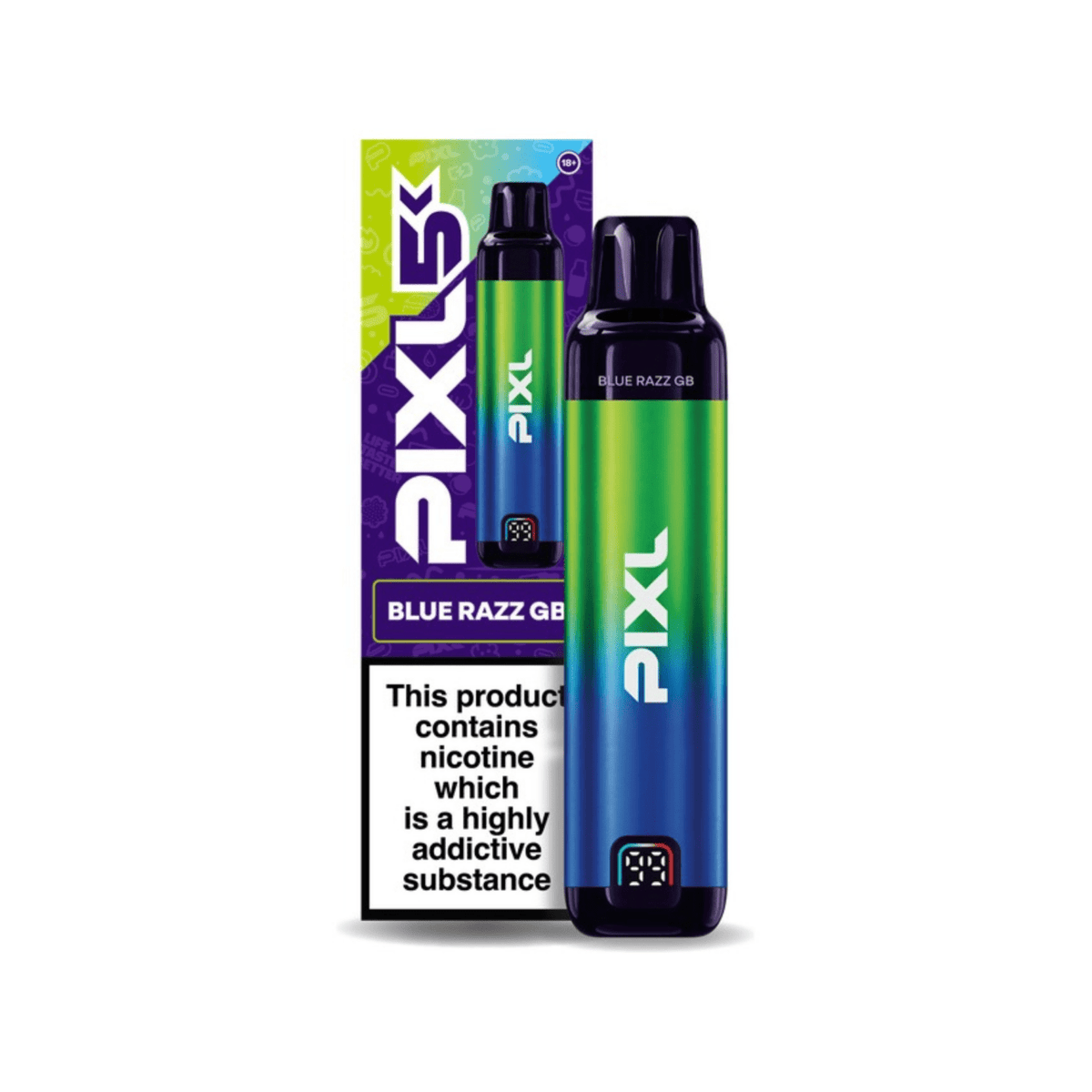 bulk wholesale Pixl 5K Pod Vape Kit Box of 5 - Blue Razz GB Kit