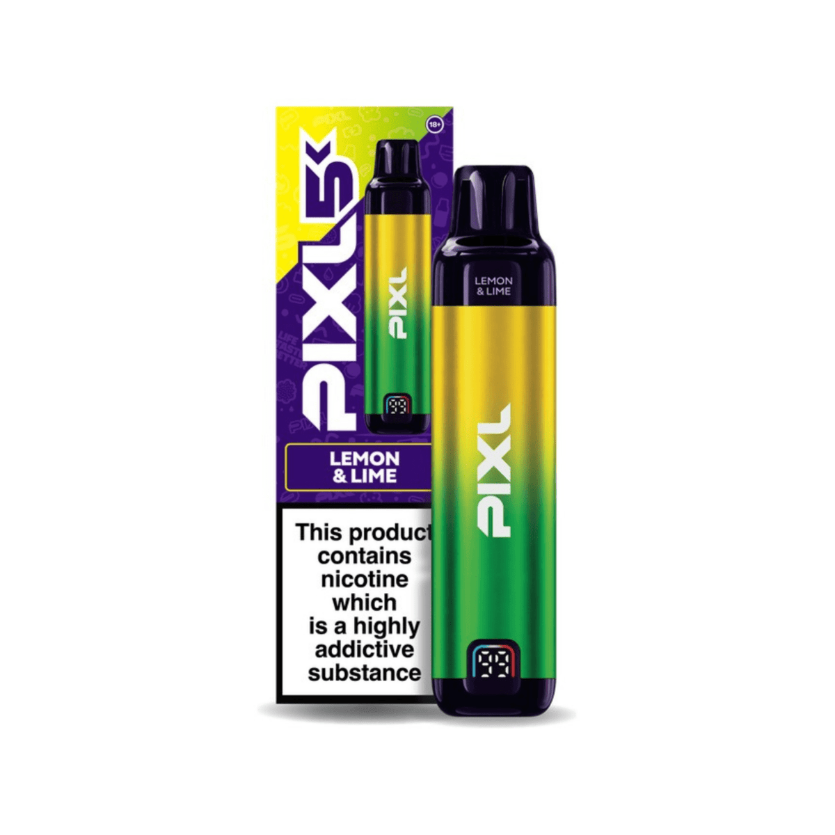 bulk wholesale Pixl 5K Pod Vape Kit Box of 5 - Lemon Lime