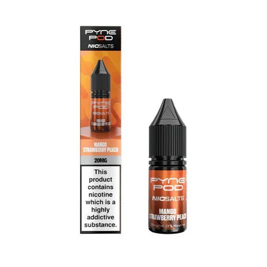 bulk wholesale Pyne Pod Nic Salts 10ml E-liquid Box of 10 - Mango Strawberry Peach