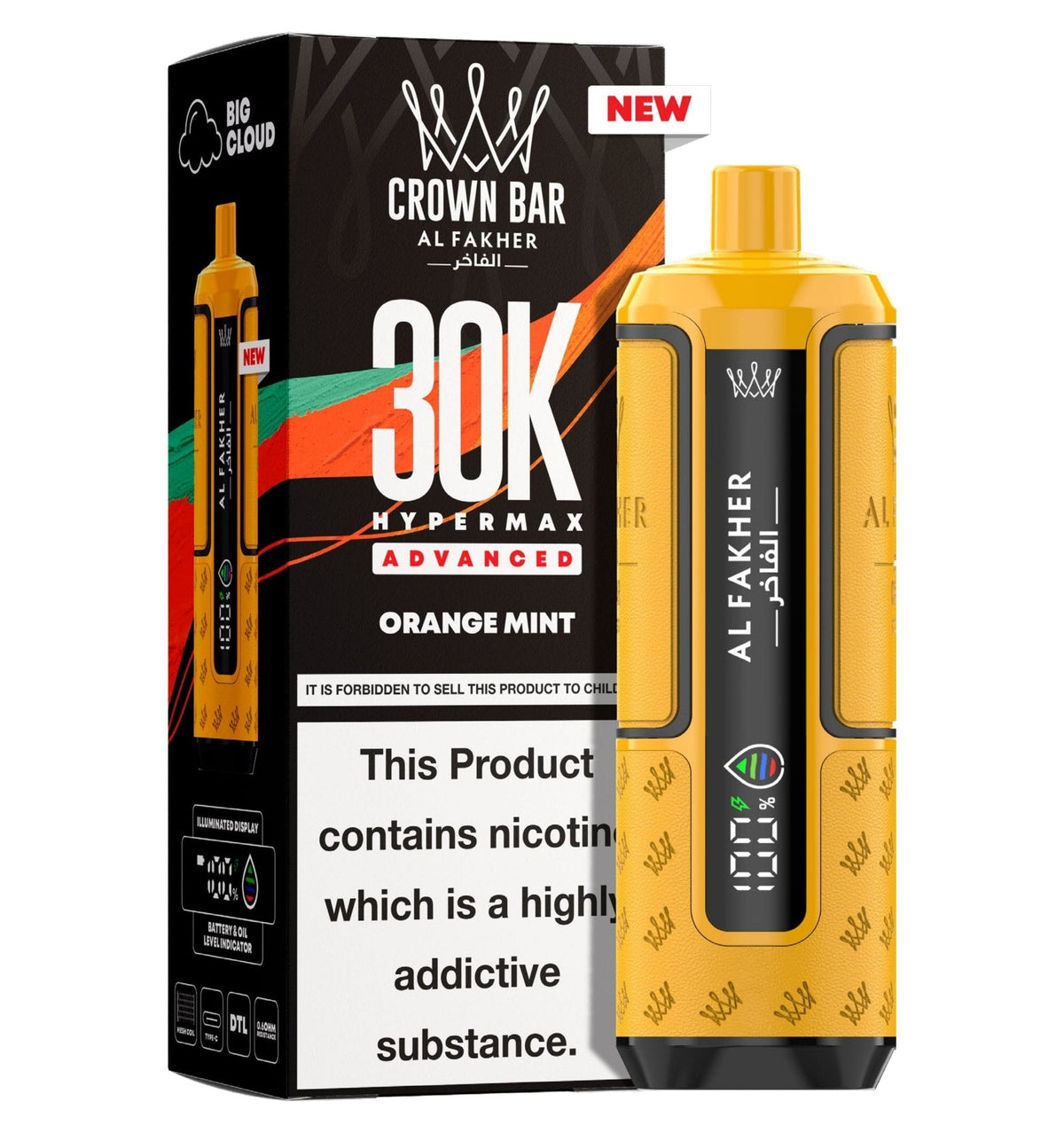 Buy Al Fakher 30k Hypermax - Orange Mint