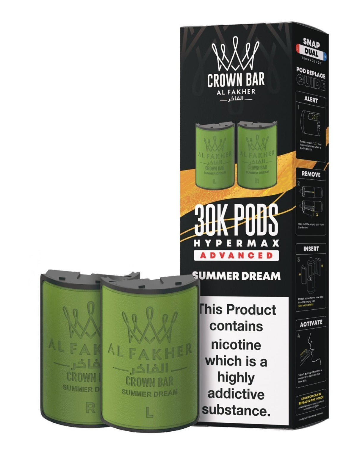 Buy Al Fakher 30k Hypermax Refill Pods Pack of 5 - Summer Dream