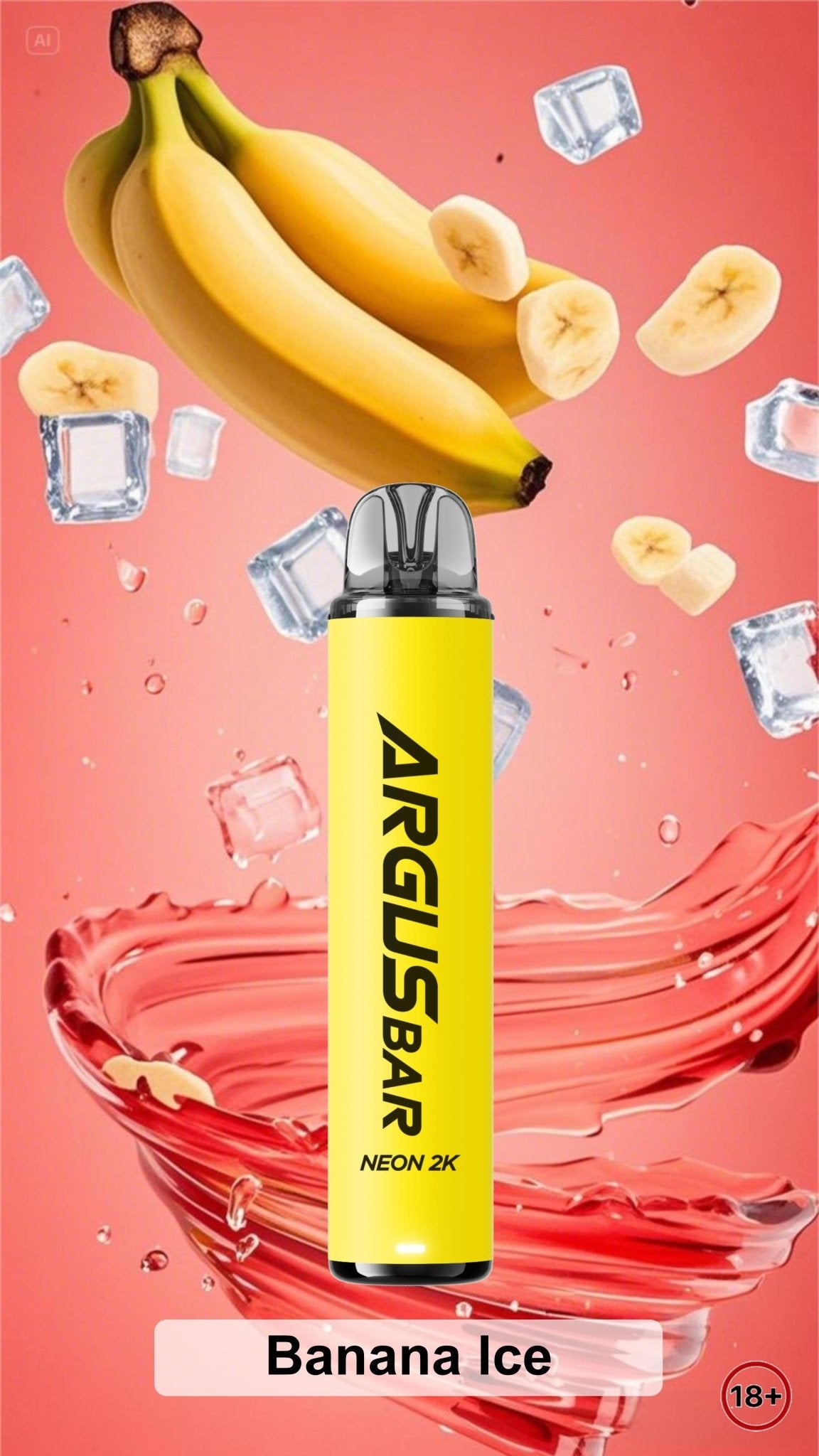 Buy Argus Bar Neon 2000 Prefilled Pod Kit Pack of 5 - Banana Ice
