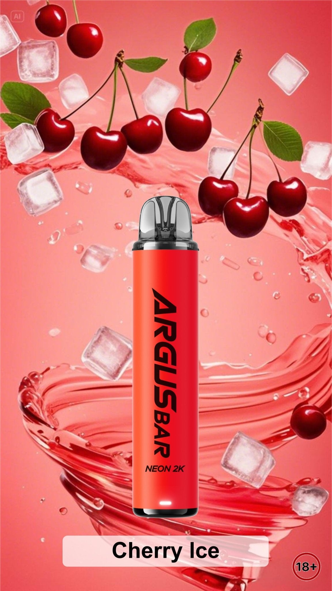 Buy Argus Bar Neon 2000 Prefilled Pod Kit Pack of 5 - Cherry Ice