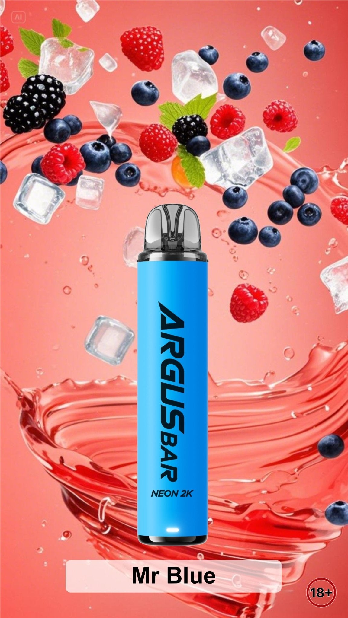 Buy Argus Bar Neon 2000 Prefilled Pod Kit Pack of 5 - Mr Blue