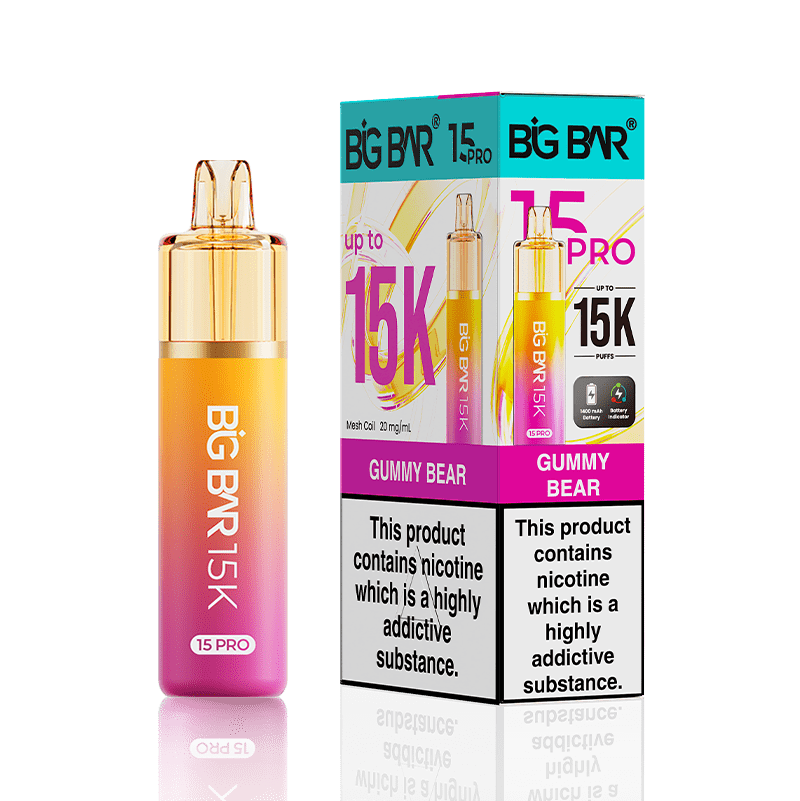 Buy Big Bar 15000 Pro Vape Kit Box of 5 - Gummy Bear