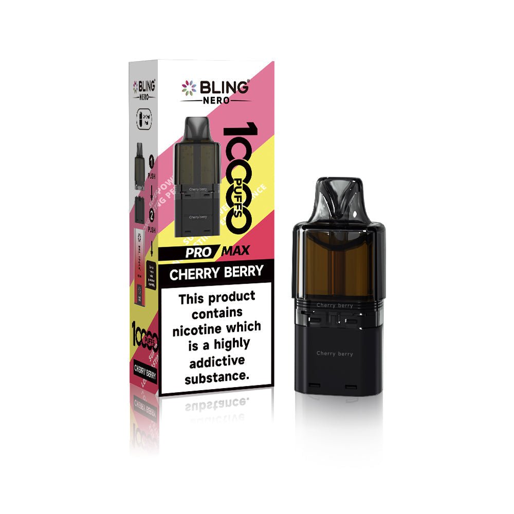 Buy Crystal Bling Nero 10k Prefilled Pods Box of 5 - Cherry Berry