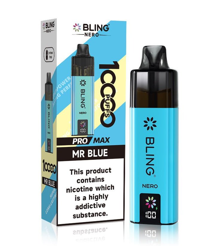 Buy Crystal Bling Nero 10k Vape Kit Box of 5 - Mr Blue