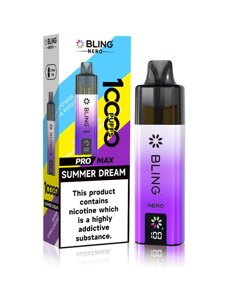 Buy Crystal Bling Nero 10k Vape Kit Box of 5 - Summer Dream