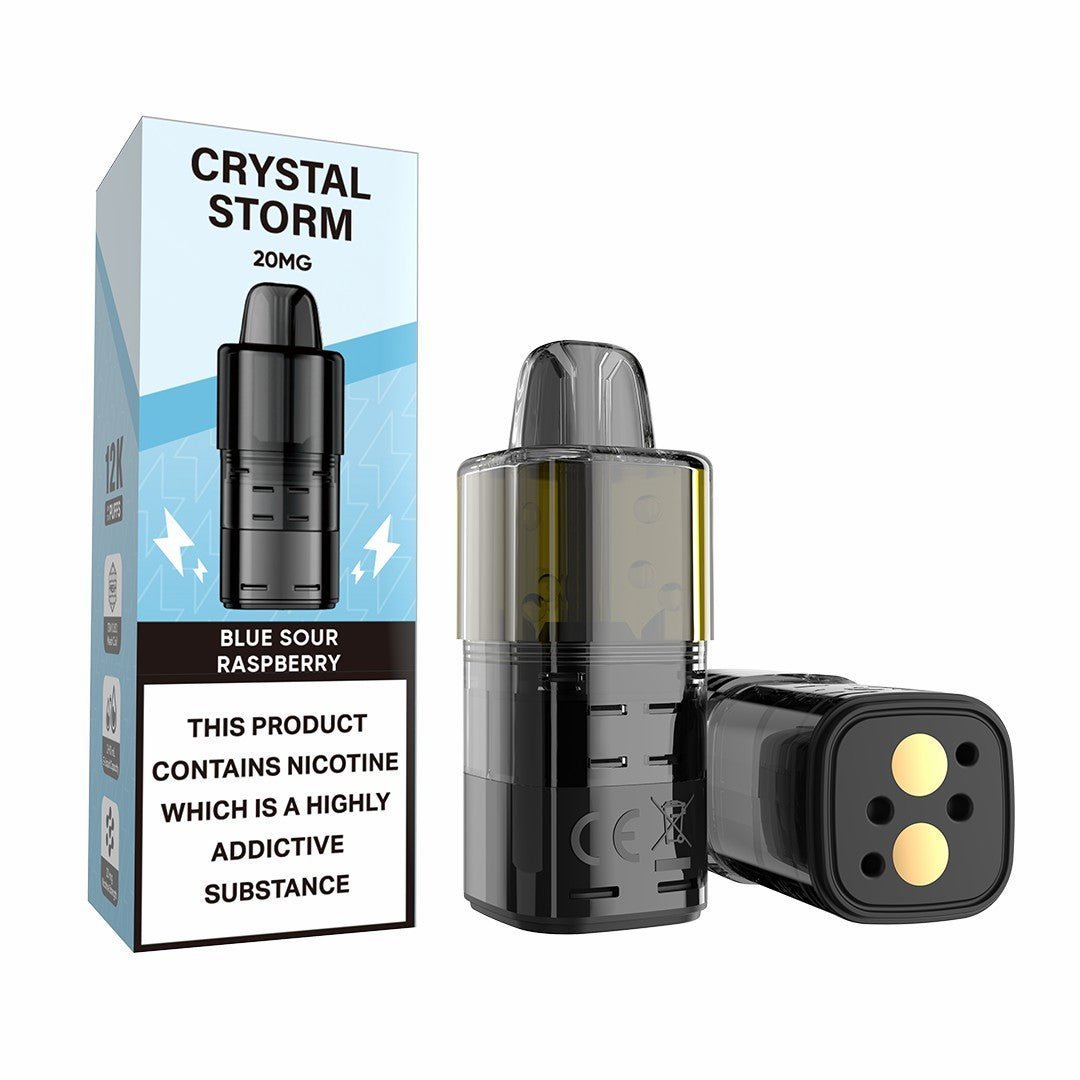 Buy Crystal Storm Bar 12k Replacement Pods - Blue Sour Raspberry
