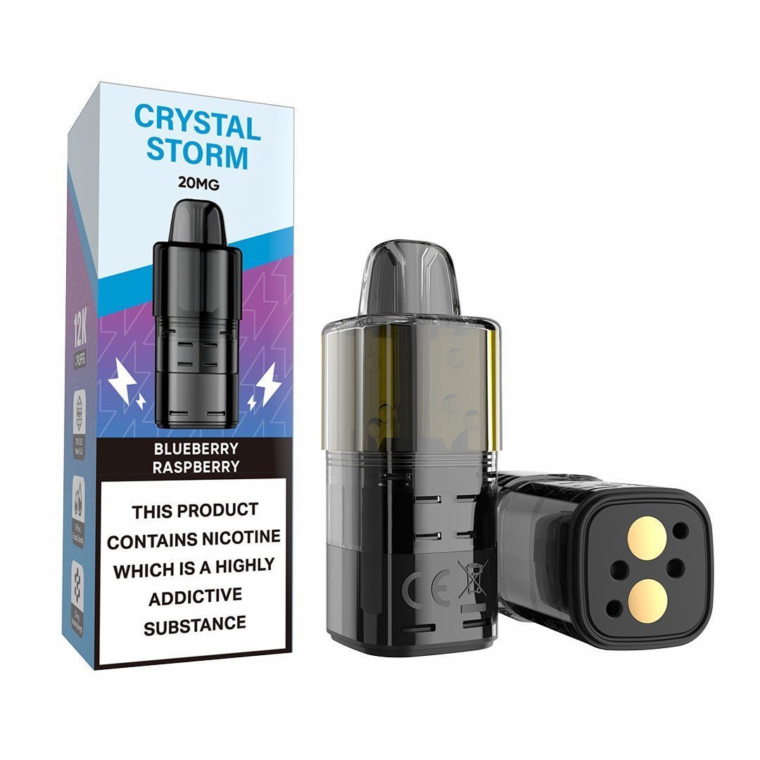 Buy Crystal Storm Bar 12k Replacement Pods - Blueberry Raspberry