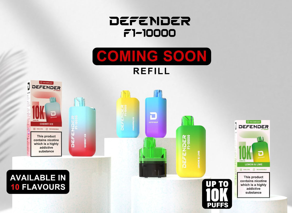 Buy Defender F1 - 10000 Prefilled Pod Vape Kit ( Box of 5 ) - Blue Fusion