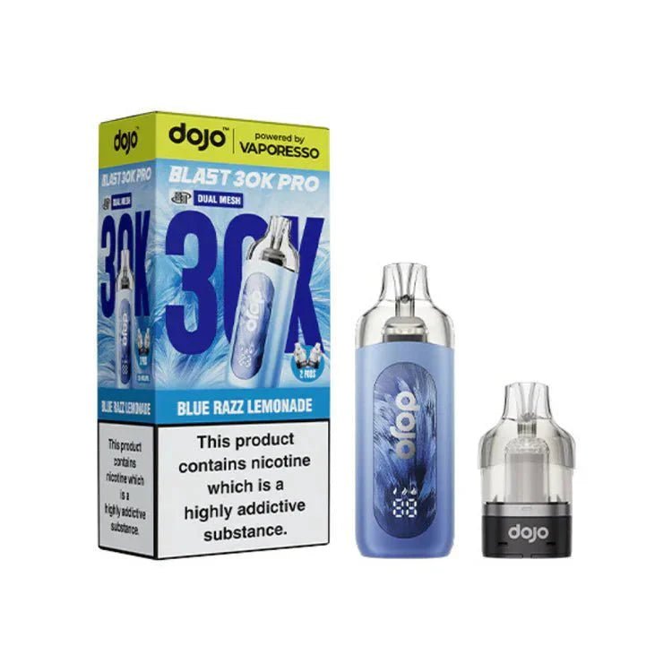 Buy Dojo Blast 30K Pro Prefilled Pod Kit Box of 5 - Blue Razz Lemonade