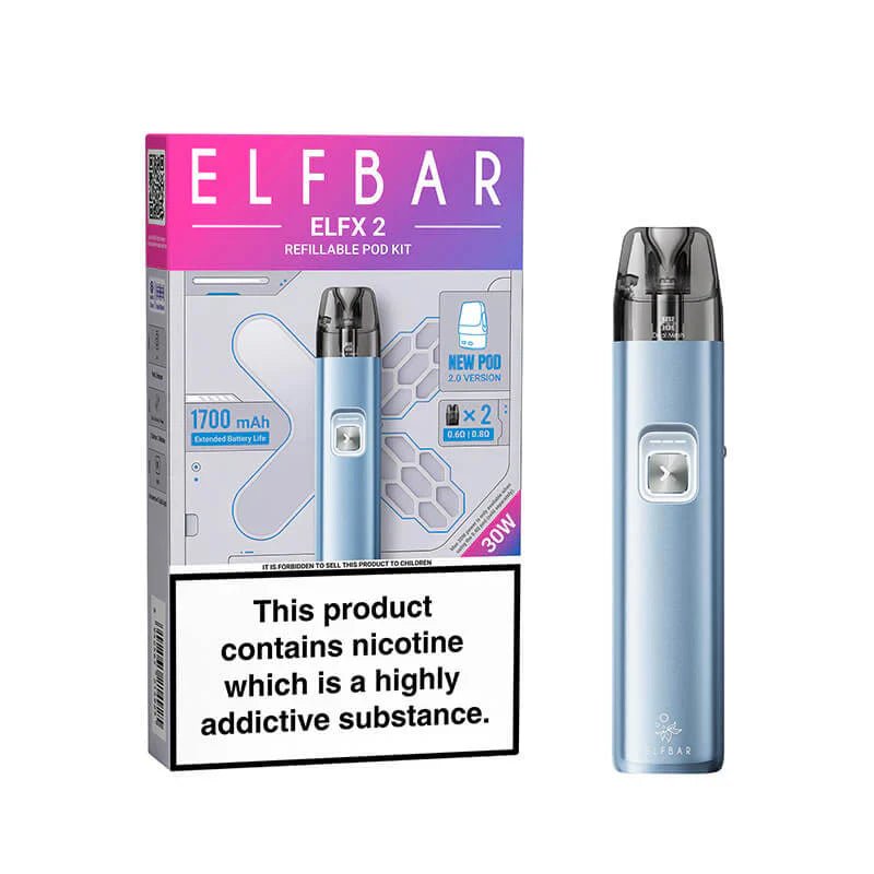 Buy Elf Bar ELFX 2 Vape Pod Kit - Sky Blue
