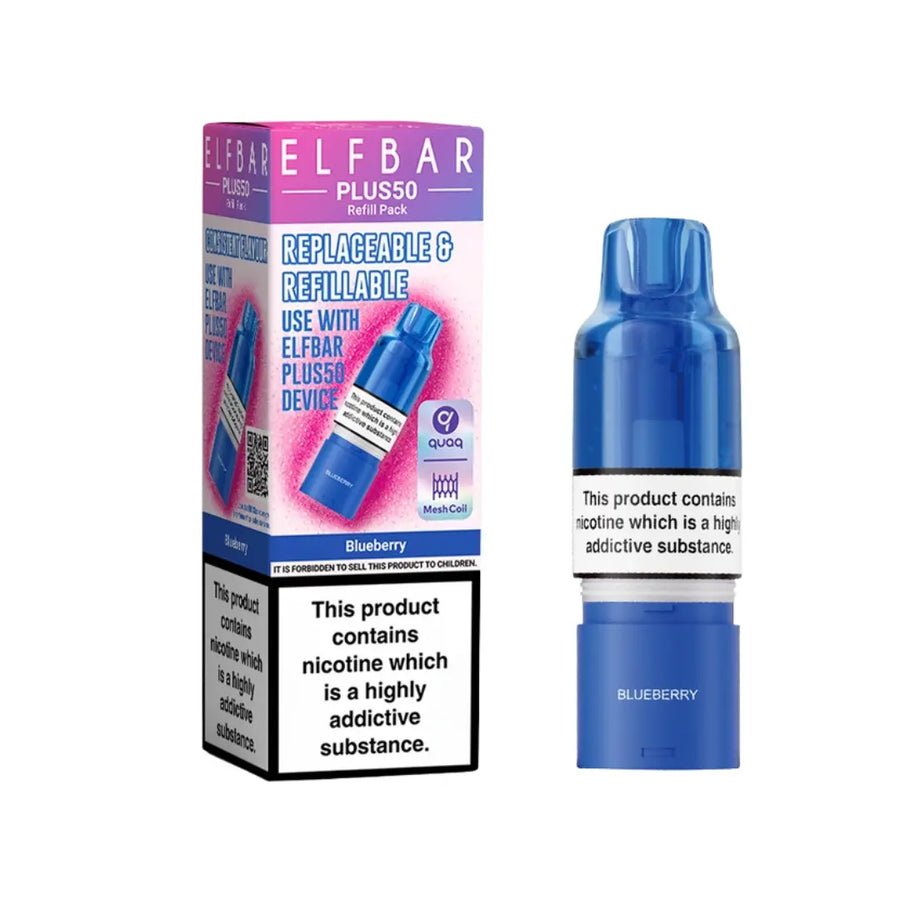 Buy Elf Bar Plus 50 Refill Pod - Blueberry