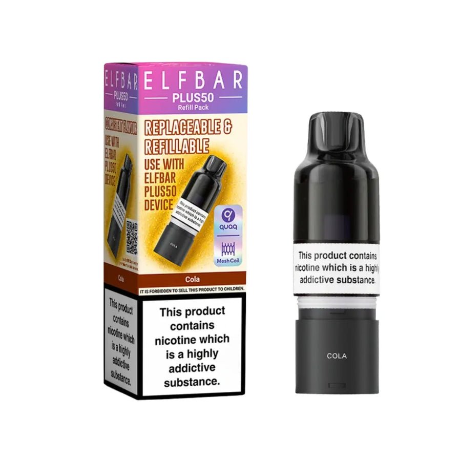 Buy Elf Bar Plus 50 Refill Pod - Cola