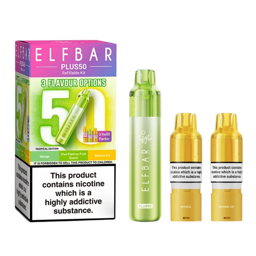 Buy Elf Bar Plus 50 Vape Kit ( Box of 5) - Tropical Edition