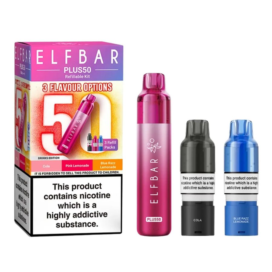 Buy Elf Bar Plus 50 Vape Kit - Drinks Edition