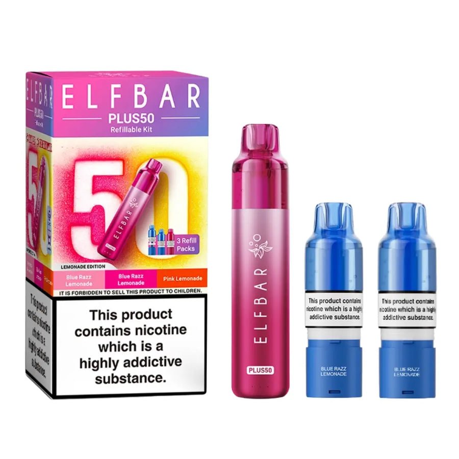 Buy Elf Bar Plus 50 Vape Kit - Lemonade Edition