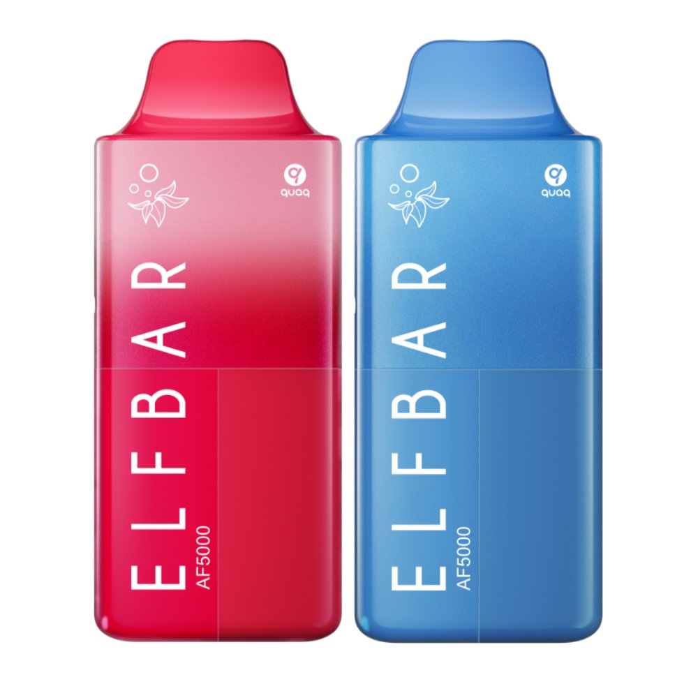 Buy Elfbar AF5000 Puffs Vape kit Device - Box of 5 - Blueberry Ice