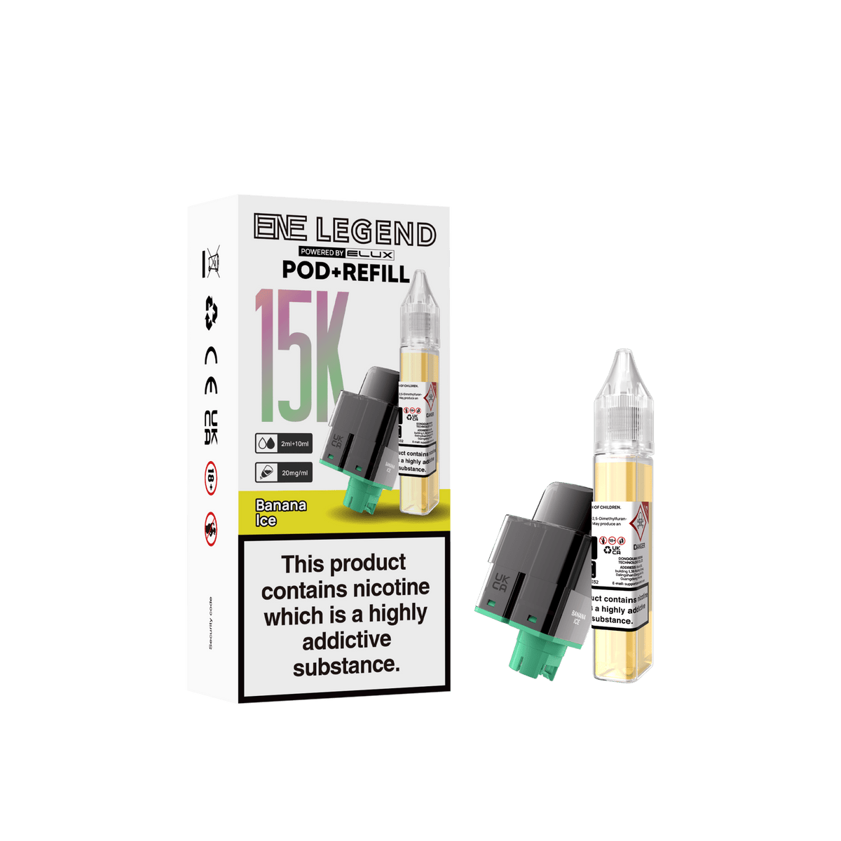 Buy Elux ENE Legend 15k Replacement Pods Pack of 5 - Banana Ice