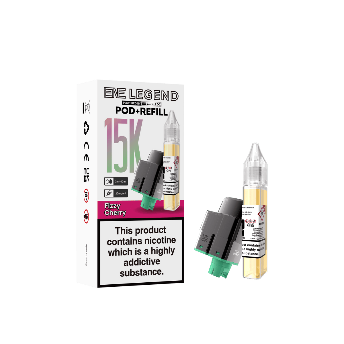 Buy Elux ENE Legend 15k Replacement Pods Pack of 5 - Fizzy Cherry