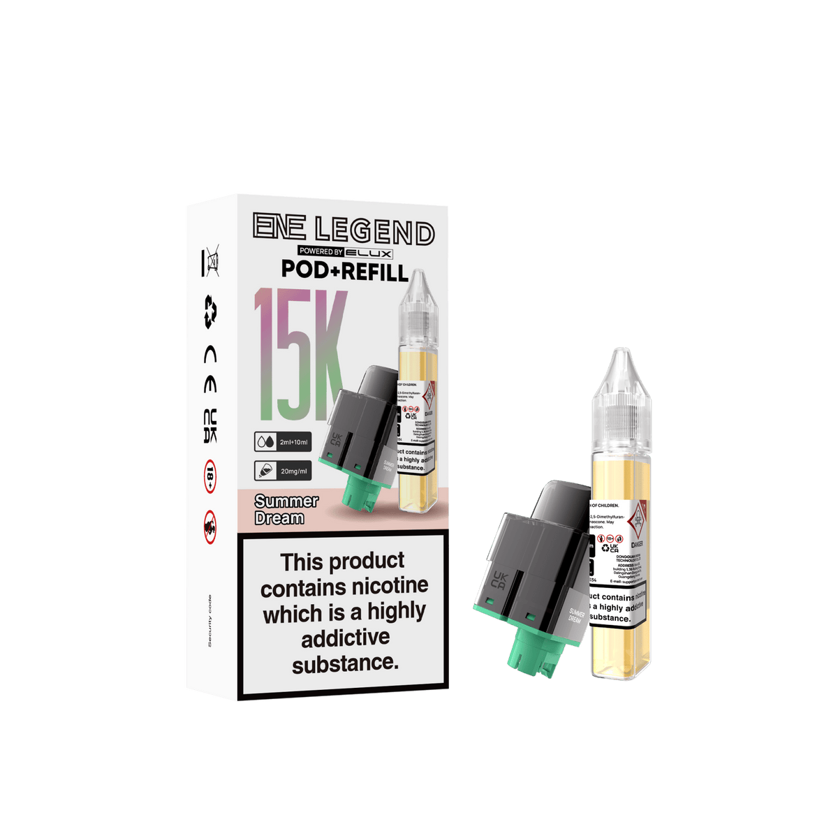 Buy Elux ENE Legend 15k Replacement Pods Pack of 5 - Summer Dream