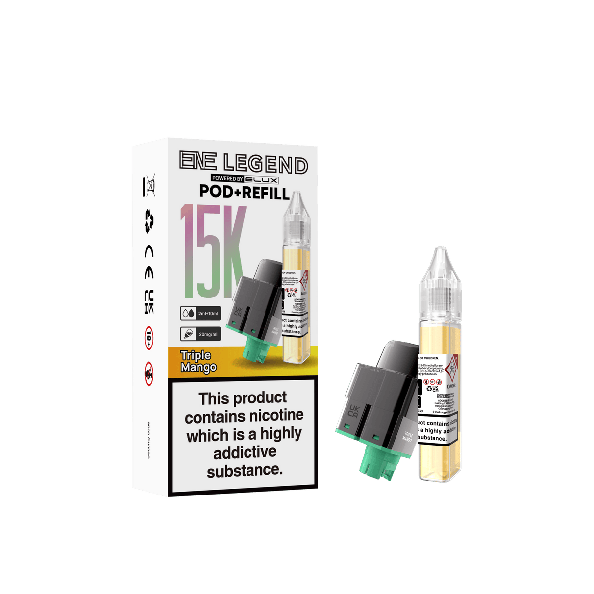Buy Elux ENE Legend 15k Replacement Pods Pack of 5 - Triple Mango
