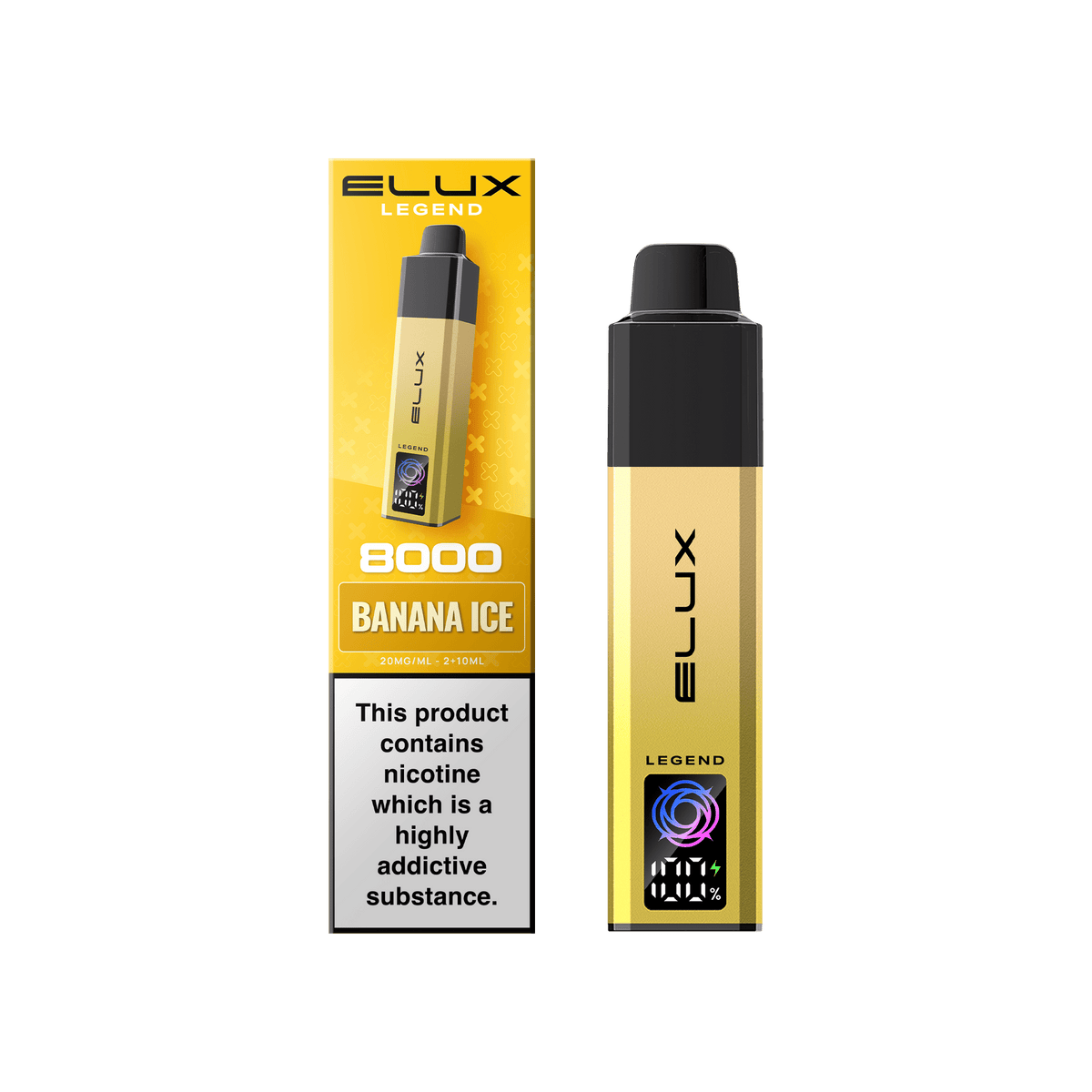 Buy Elux Legend 8000 Pod Vape Kit Box of 5 - Banana Ice