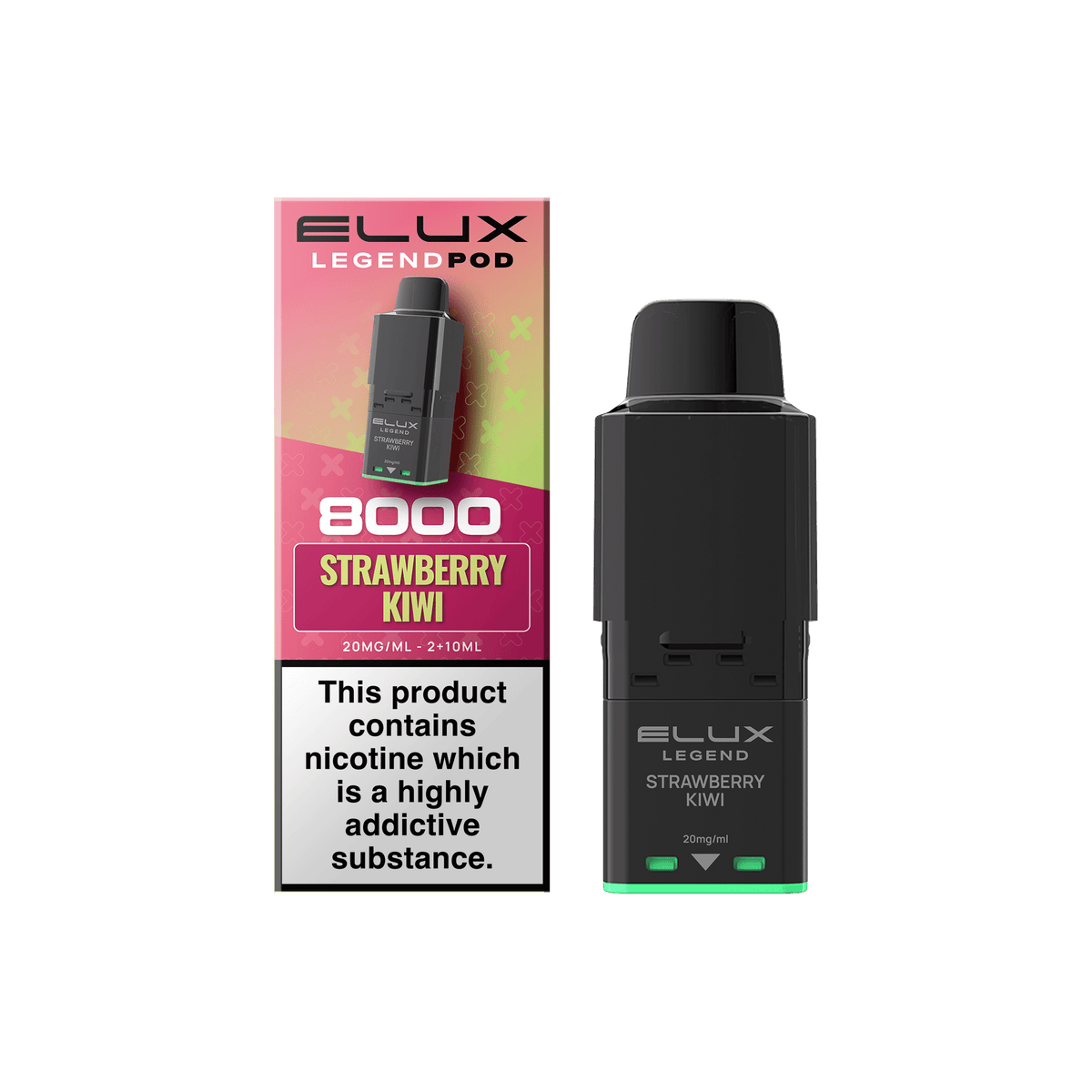 Buy Elux Legend 8000 Refill Pods Box of 5 - Strawberry Kiwi