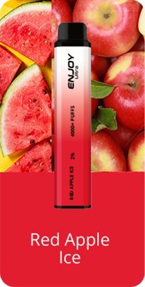 Buy Enjoy Ultra 4000 Vape Kit Box of 10 - Red Apple Ice