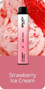 Buy Enjoy Ultra 4000 Vape Kit Box of 10 - Strawberry Ice Cream
