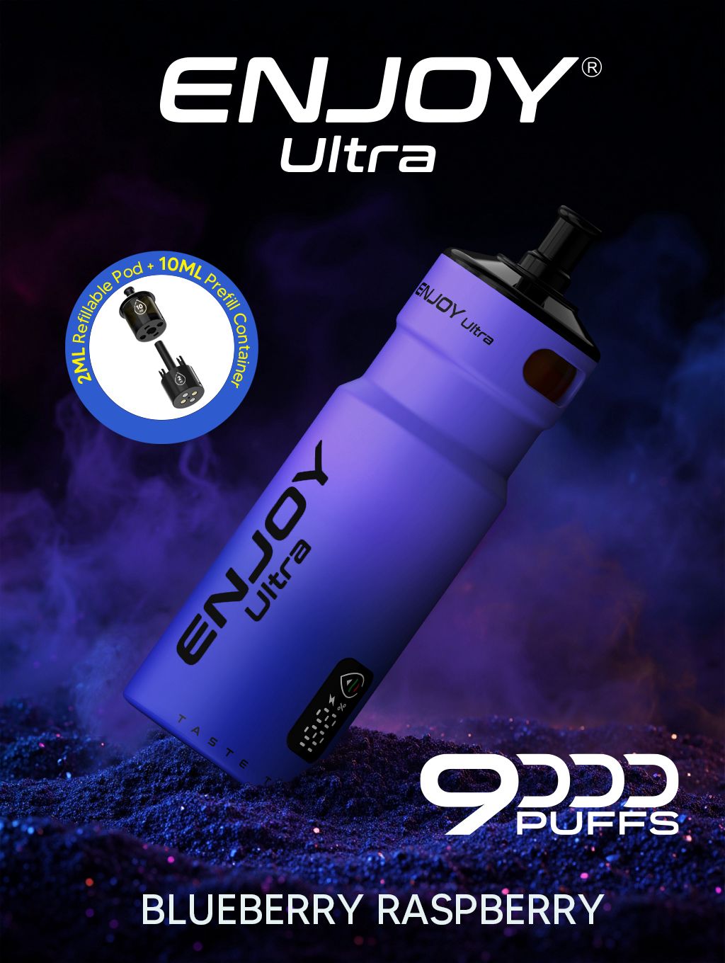 Buy Enjoy Ultra 9000 Refill Pods Pack of 5 - Blueberry Raspberry