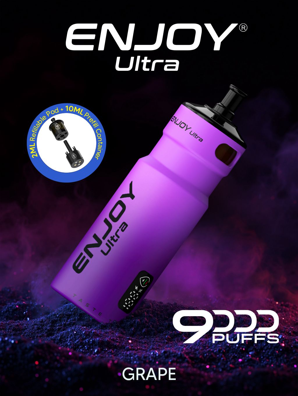 Buy Enjoy Ultra 9000 Refill Pods Pack of 5 - Grape
